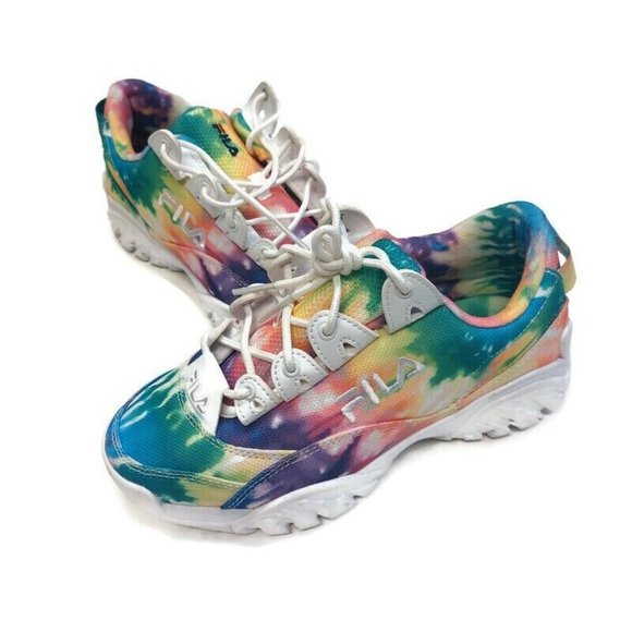 Fila Womens Provenance X Fixture Tie Dye Fashion Chunky Shoes Sneakers Size 7 - Picture 4 of 8